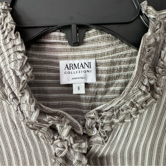 Armani collezioni silk blend sleeveless blouse - Picture 2 of 4